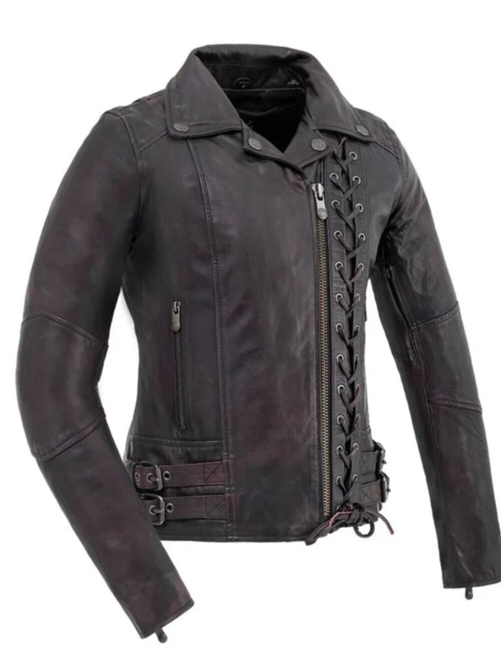 Women's Black Genuine Leather Fashion Biker Jacket Women Jacket Stylish Jacket